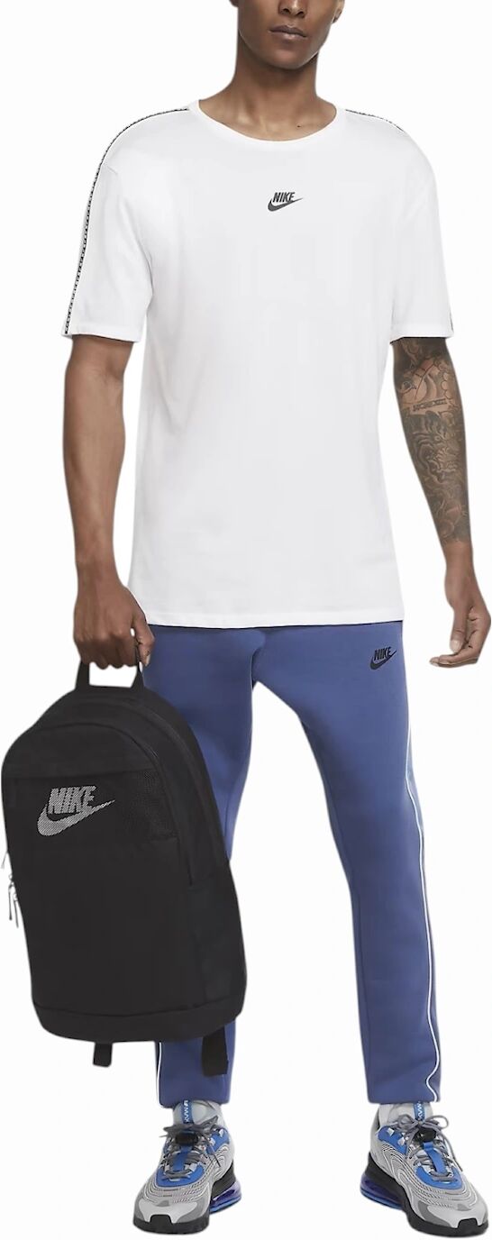 Men's Nike Mens Backpack Sports Elemental School College Rucksack Bag - Black