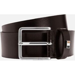 Hugo Boss Men's Boss Black Ther-flag Belt Dark Brown - Size: UK 36