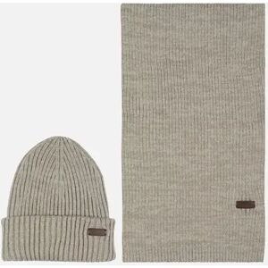 Barbour Crimdon Hat & Scarf Set - Grey - Size: ONE size Barbour Crimdon Hat & Scarf Set - Grey - Size: ONE size