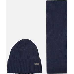 Barbour Crimdon Hat & Scarf Set - Navy - Size: ONE size Barbour Crimdon Hat & Scarf Set - Navy - Size: ONE size