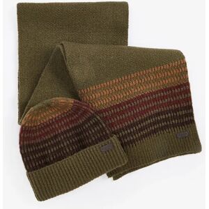Men's Barbour BRANTON BEANIE & SCARF Gift Set Mens Army Green - Size: ONE-SIZE Men's Barbour BRANTON BEANIE & SCARF Gift Set Mens Army Green - Size: ONE-SIZE