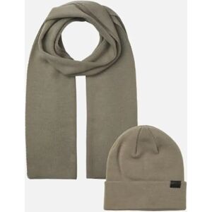 Men's Jack & Jones JOLLY KNIT Mens Scarf & Beanie Giftset Overland Trek - Green - Size: ONE-SIZE Men's Jack & Jones JOLLY KNIT Mens Scarf & Beanie Giftset Overland Trek - Green - Size: ONE-SIZE