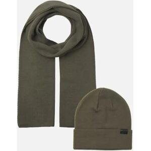 Men's Jack & Jones JOLLY KNIT Mens Scarf & Beanie Giftset Sea Turtle - Green - Size: ONE-SIZE Men's Jack & Jones JOLLY KNIT Mens Scarf & Beanie Giftset Sea Turtle - Green - Size: ONE-SIZE