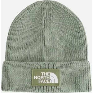 Women's The North Face Logo Box Cuffed Beanie - Slate Moss/Bark Mist - Green - Size: ONE size Women's The North Face Logo Box Cuffed Beanie - Slate Moss/Bark Mist - Green - Size: ONE size