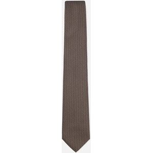 Hugo Boss Men's Micro-Pattern Tie in Silk Jacquard - Cream - Size: ONE size Hugo Boss Men's Micro-Pattern Tie in Silk Jacquard - Cream - Size: ONE size