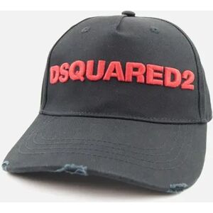 Men's Dsquared2 Dsquared Bold Cap Black & Red - Multi/Black - Size: OS Men's Dsquared2 Dsquared Bold Cap Black & Red - Multi/Black - Size: OS