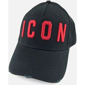 Men's Dsquared2 Icon Cap Bold Black/Red - Size: OS Men's Dsquared2 Icon Cap Bold Black/Red - Size: OS