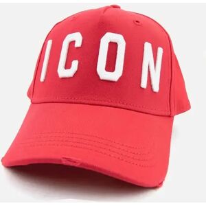 Men's Dsquared2 Icon Cap Bold Red/white - Multi/Red - Size: OS Men's Dsquared2 Icon Cap Bold Red/white - Multi/Red - Size: OS