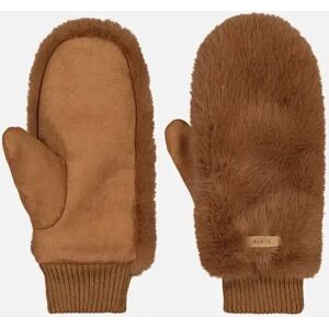 Women's Barts Womens Fur Mitts Knitted cuff Mittens - Brown - Size: ONE size Women's Barts Womens Fur Mitts Knitted cuff Mittens - Brown - Size: ONE size