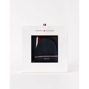 Men's Tommy Hilfiger TH Wool Beanie & Scarf Gift Set - Space Blue - Size: ONE size Men's Tommy Hilfiger TH Wool Beanie & Scarf Gift Set - Space Blue - Size: ONE size