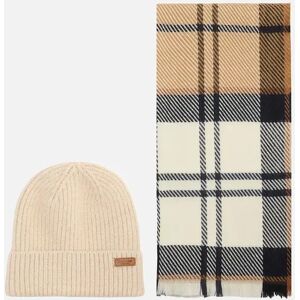 Barbour Women's Pendle Beanie & Blair Scarf Set - Tan - Size: ONE size Barbour Women's Pendle Beanie & Blair Scarf Set - Tan - Size: ONE size
