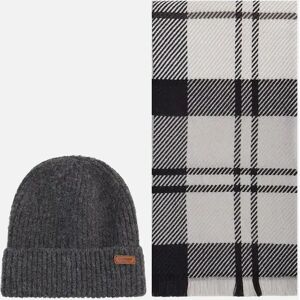 Barbour Women's Pendle Beanie & Blair Scarf Set - Grey - Size: ONE size Barbour Women's Pendle Beanie & Blair Scarf Set - Grey - Size: ONE size