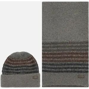 Barbour Branton Beanie & Scarf Set - Grey/Grey - Size: ONE size Barbour Branton Beanie & Scarf Set - Grey/Grey - Size: ONE size