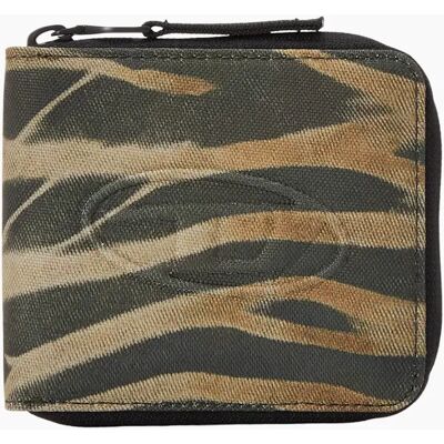 Men's DIESEL Hiresh Mens Coin Purse Zipped Round Bi Fold Mini Wallets Military Green Men's DIESEL Hiresh Mens Coin Purse Zipped Round Bi Fold Mini Wallets Military Green