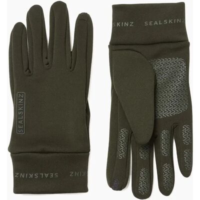 Women's Sealskinz Unisex Acle Water Repellent Nano Fleece Gloves - Green - Size: XL Women's Sealskinz Unisex Acle Water Repellent Nano Fleece Gloves - Green - Size: XL