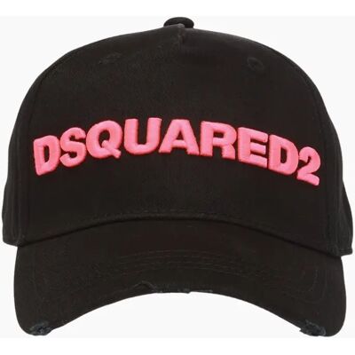 Dsquared2 Black Logo Embroidered Cap - Cap Dsquared2 Black Logo Embroidered Cap - Cap