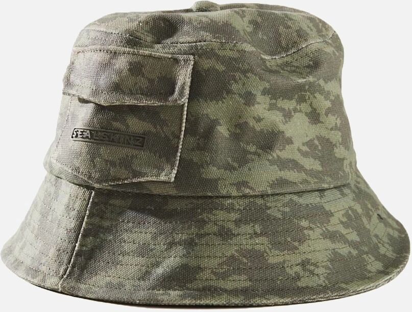 Women's Sealskinz Womens Lynford Waterproof Canvas Bucket Hat - Green - Size: L/XL