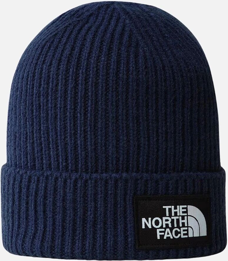 The North Face Women's TNF Logo Box Cuffed Beanie - Summit Navy - Size: ONE size