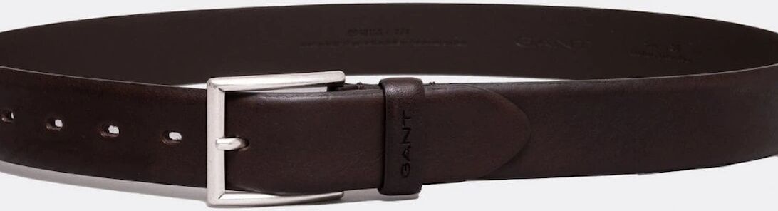 Men's GANT Mens Classic Leather Belt - 274 Rich Brown - Black - Size: W34
