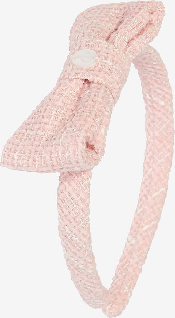 Girl's Patachou Girls Special Occasion Bow Headband in Pink - Size: ONE size,