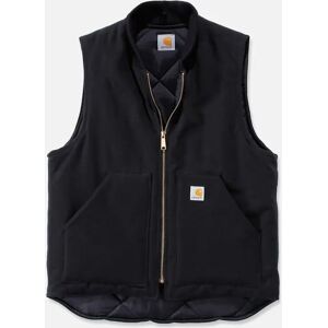 Carhartt WIP Men's Carhartt Mens Arctic Insulated Nylon Lined Duck Shell Vest Jacket - Black - Size: 38/Regular