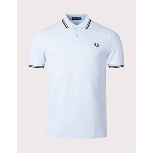 Fred Perry Men's Twin Tipped Polo Shirt - Light Ice Field Green Black - Size: 40/Regular