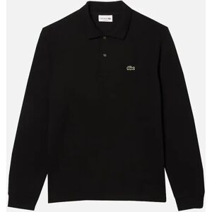 Men's Lacoste Men's Black Long Sleeved Polo Shirt - Size: 44