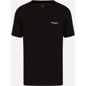 Armani Exchange Men's Cotton Milano Print Black T-Shirt - Size: 44
