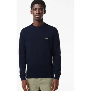 Men's Lacoste Men's Monochrome Crew Neck Sweater - Black - Size: 44