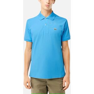 Men's Lacoste L1212 Mens Polo Shirts Collared Classic Fit Top Summer Sports Golf Tee - Blue - Size: 36
