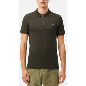 Men's Lacoste L1212 Mens Polo Shirts Collared Classic Fit Top Summer Sports Golf Tee - Green - Size: 34