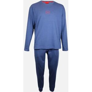 Hugo Boss Men's Laze Relaxed-Fit Jersey Loungewear Set, Marl Blue - Navy - Size: 39/38/32