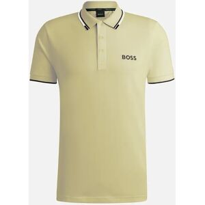 Men's Hugo Boss Men's Beige Paddy Pro Polo Shirt - Tan - Size: 44