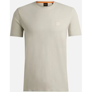 Men's Hugo Boss Beige Tales Men's Crew Neck T-Shirt - Tan - Size: 42