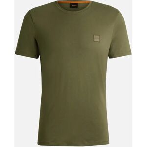 Men's Hugo Boss Khaki Tales Men's Crew Neck T-Shirt - Green - Size: 42