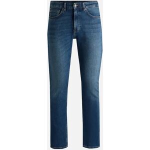 Men's Hugo Boss Men's Blue Slim Fit Delaware Denim Jeans - Navy - Size: 34/32