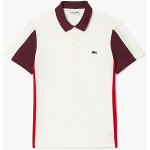 Lacoste Men's Regular-Fit Colour Block Polo Shirt - Cream - Size: 36