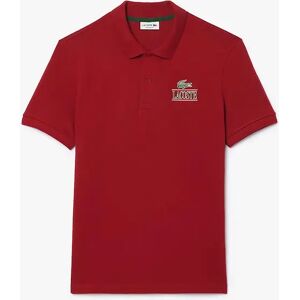 Lacoste Men's Regular-Fit Stretch Mini Piqué Polo Shirt - Red - Size: 38