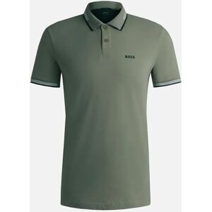 Men's Hugo Boss Men's Grey Paul Polo Shirt - Green - Size: 44