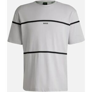 Men's Hugo Boss Men's Relaxed Fit Tercy Tape T-shirt - Grey - Size: 46