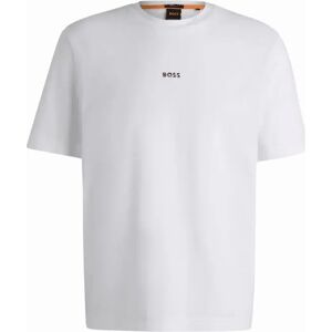 Hugo Boss Men's T-Chup Logo Print Relaxed Fit White T-Shirt - Size: 44
