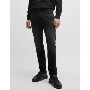Hugo Boss Men's HUGO 734 Mens Extra-Slim Fit Jeans in Black Stretch Denim NOS - Size: 34/34