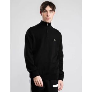 Men's Lacoste Half Zip Logo Mens Sweatshirt - Black 031 - Size: 38