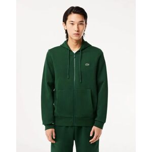Men's Lacoste Mens Fleece Full-Zip Hoodie - Green 132 - Size: 42