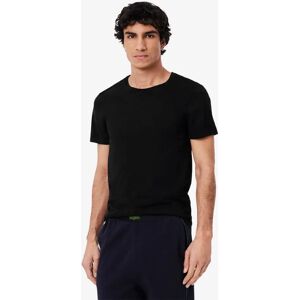 Men's Lacoste Mens 3-Pack Plain Mens T-Shirts - Black 031 - Size: 40