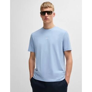 Hugo Boss Men's BOSS Orange TChup Mens Crew Neck Small Logo T-Shirt - Open Blue 470 - Size: 42