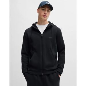 Hugo Boss Men's BOSS Green Saggy Mens Stretch Cotton Zip-Up Hoodie with Logo Print NOS - Dark Blue 402 - Navy - Size: 38