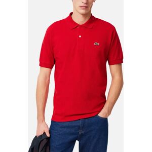 Men's Lacoste L1212 Mens Polo T Shirts Classic Fit Short Sleeve Casual Sports Golf Tee - Red - Size: 38