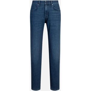 Men's Hugo Boss Men's Blue Regular Fit Maine Soft Motion Denim Jeans - Navy - Size: 32/34