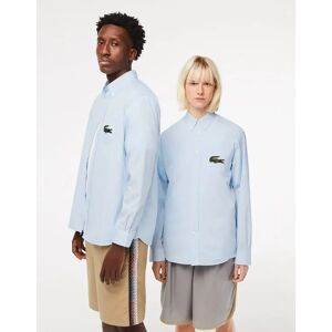 Lacoste Men's Relaxed Fit Striped Shirt - Blue - Size: 40/Regular